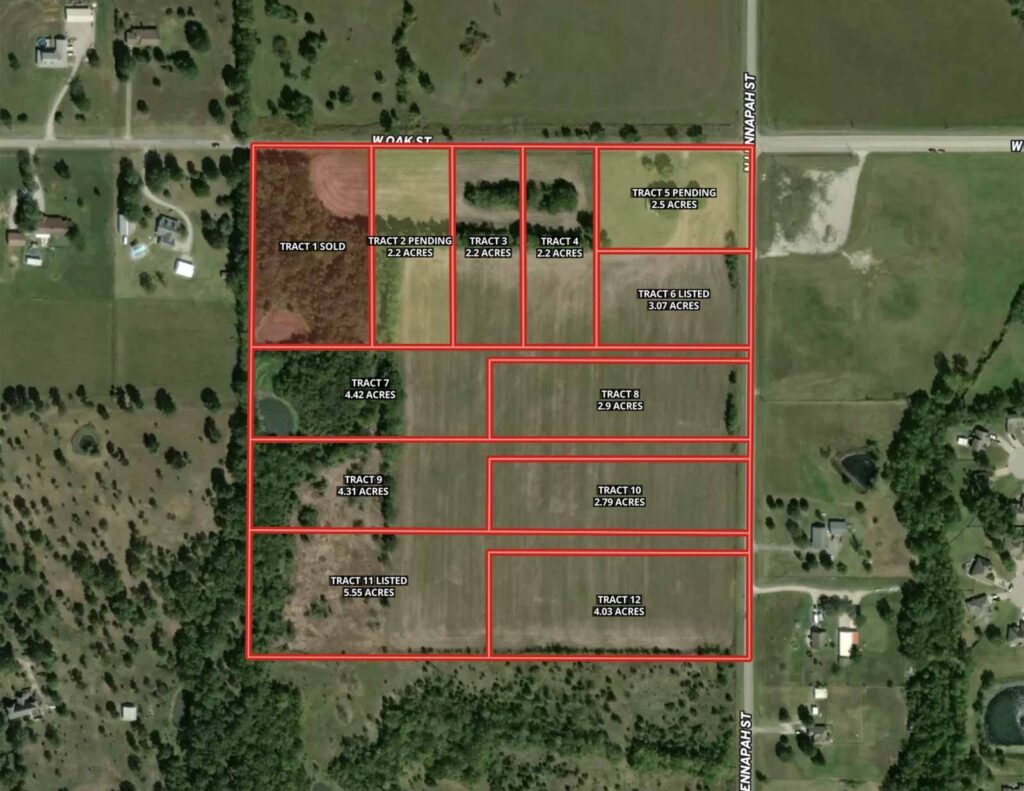 Aerial Image of a lot split Development