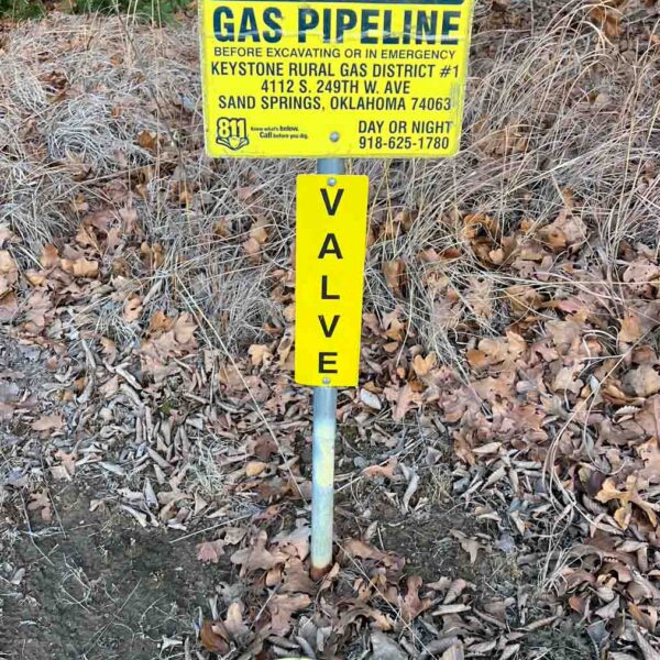 Natural Gas Line Marker